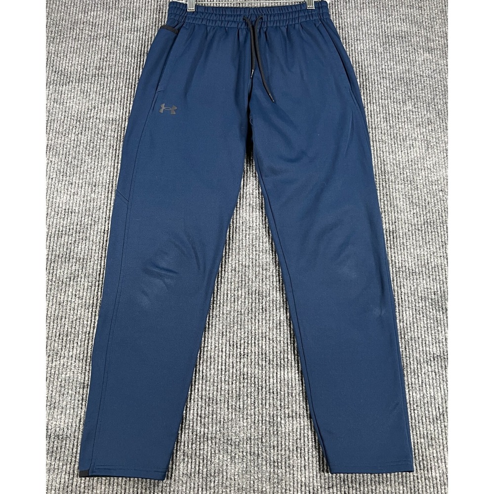 Under Armour Sweatpants Mens Medium Blue Loose Fit Heat Gear Workout Casual